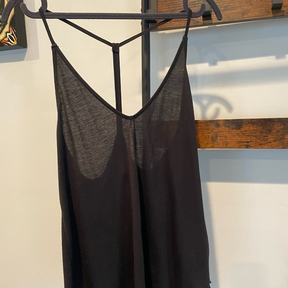 Black Linen Tank